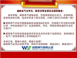 威勝電氣為華為、歐菲光等全球名企提供服務！