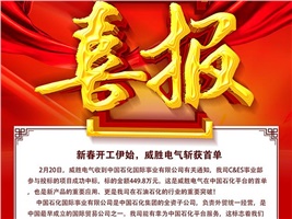 新春開工伊始，威勝電氣斬獲首單
